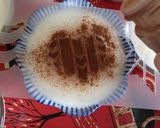 A picture of step 5 of Sütlaç (Türkish Rice pudding).