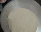 A picture of step 4 of Tricolour meetha paratha with meetha sauce.