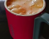 A picture of step 3 of Nutella coffee milkshake.