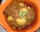 A picture of step 4 of Qeema Alu..(Gravy).