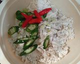 Foto langkah ke 3 dari resep Pepes Tahu Bumbu Kuning.