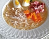 Foto del paso 10 de la receta: Sopa de picadillo de pollo, jamón y huevo duro