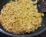 A picture of step 3 of Pudina (mint) Rice (tiffin recipe).