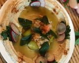 A picture of step 3 of Hummus with Tahini (Mutabbal Hummus).