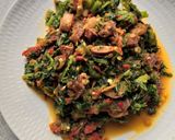 Foto langkah ke 5 dari resep Daun Pepaya dgn Cumi asin.