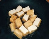 Hình bước làm 1 của món Đậu hũ sốt cà chua