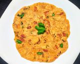 A picture of step 5 of Akki roti.