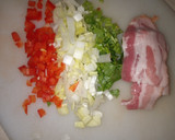 Foto del paso 1 de la receta: Omelette de vegetales y tocino