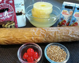 Foto del paso 2 de la receta: Arrollado/brazo gitano, con piña y nata