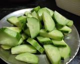 A picture of step 1 of Watermelon Salad.