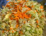 A picture of step 3 of Zucchini and Carrot Burgers.