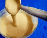 A picture of step 4 of Sattu-Jaggery Pancake (5 layers).