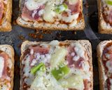 A picture of step 7 of Hawaiian pizza bread.