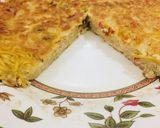 A picture of step 5 of Indomie pizza.