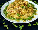 A picture of step 14 of Palak Paneer Biryani.