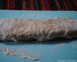 A picture of step 5 of ِDough fried pizza.