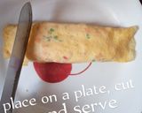 A picture of step 5 of Omelette Egg Roll.