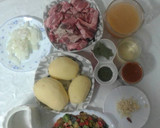 Foto del paso 1 de la receta: Patatas guisadas con churrasco