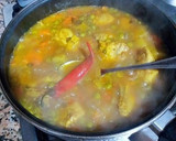 Foto del paso 9 de la receta: Pollo a la jardinera con tronchos de brócoli, en salsa de curry