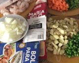 Foto del paso 1 de la receta: Rollitos de gambas y verdura