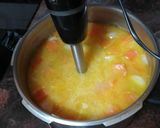 Foto del paso 3 de la receta: Crema de zanahorias, calabaza y batata con garbanzos refritos con jamón serrano