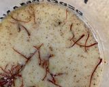 A picture of step 2 of Rasmalai Tres Leches cake.