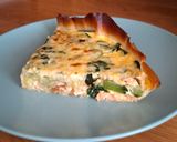Foto del paso 6 de la receta: Quiche de salmón, calabacín y espinacas X