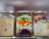 A picture of step 5 of 3 Variety SALAD JARS.