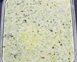 A picture of step 5 of Green Dahi Tikhari.