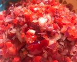 A picture of step 3 of Fried Yam and egg sauce.