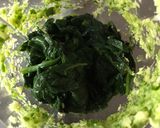 A picture of step 2 of Dhaba Style Palak Anda.