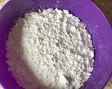 A picture of step 1 of Badam puri.