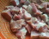 A picture of step 1 of Behari boti.