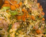 A picture of step 4 of Morrocan inspired chicken Tajine SO GOOOD!.