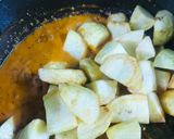 A picture of step 7 of Punjabi Dum aloo with fenugreek leaves.
