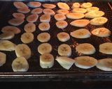 A picture of step 1 of California Farm Smoke-Dried Banana Chips.