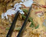 A picture of step 5 of Creamy One Pot Chicken Fajita with Noodles.