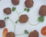 A picture of step 5 of Cabbage,carrot balls.
