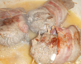 Foto del paso 5 de la receta: Rollitos de ternera con salsa de limón y naranja al vermú