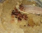 A picture of step 2 of Mashed Green banana.