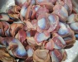 A picture of step 1 of Peppered Gizzard.