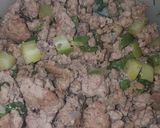 A picture of step 2 of Sopes with Ground Beef.
