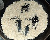 A picture of step 1 of Oats & flaxseed laddu with Peanut butter.