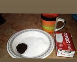 A picture of step 1 of Doodh patti chai.