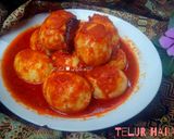 Foto langkah ke 4 dari resep Telur habang KW / masak merah, copas ala Banjar Kalimantan.