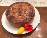 A picture of step 5 of Bánh mì, chuối nướng (Banana Bread Pudding).