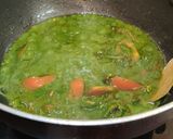 A picture of step 6 of SPINACH RICE with PEAS..