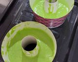 Foto langkah ke 7 dari resep Keto Chiffon Cake Pandan Sugar & Gluten Free.