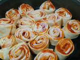 Mini rollitos de pizza