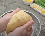 A picture of step 1 of Scallion (or Green Onion) and Hard-Boiled Egg Empanada.